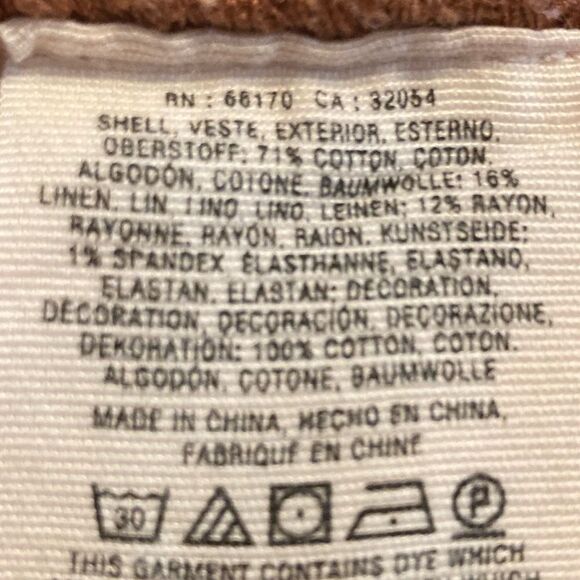 Anthropologie The Wanderer cotton linen utility pants w/ pockets - Picture 7 of 9